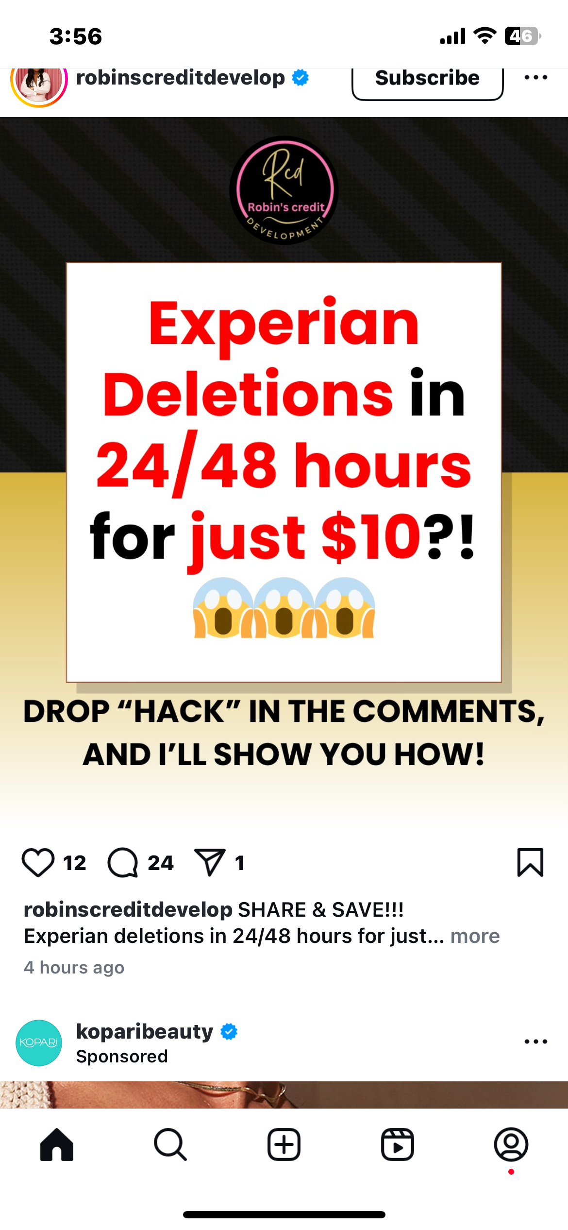 Experian Deletions Scam