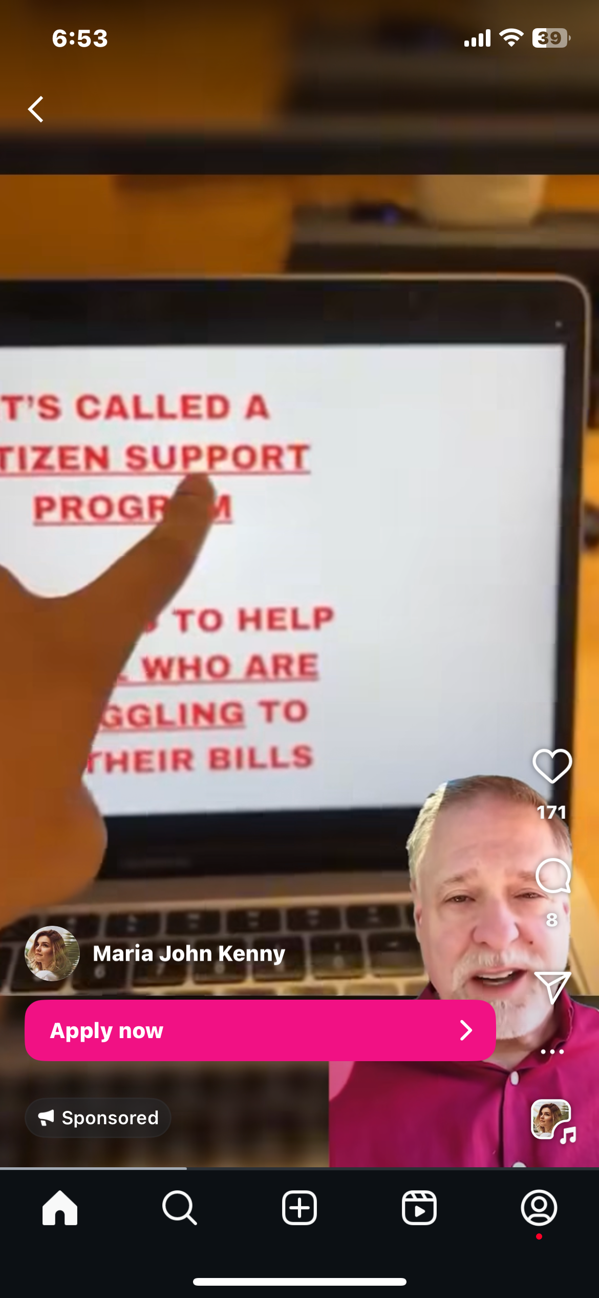 Citizen Support Program Scam