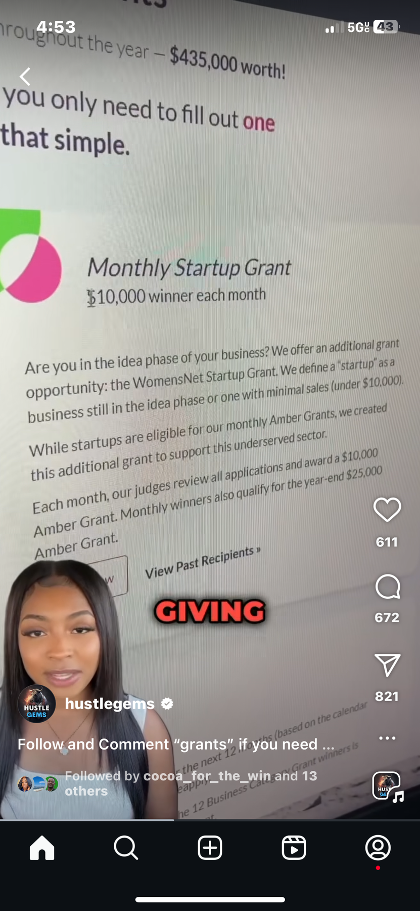 WomensNet Monthly Startup Grant
