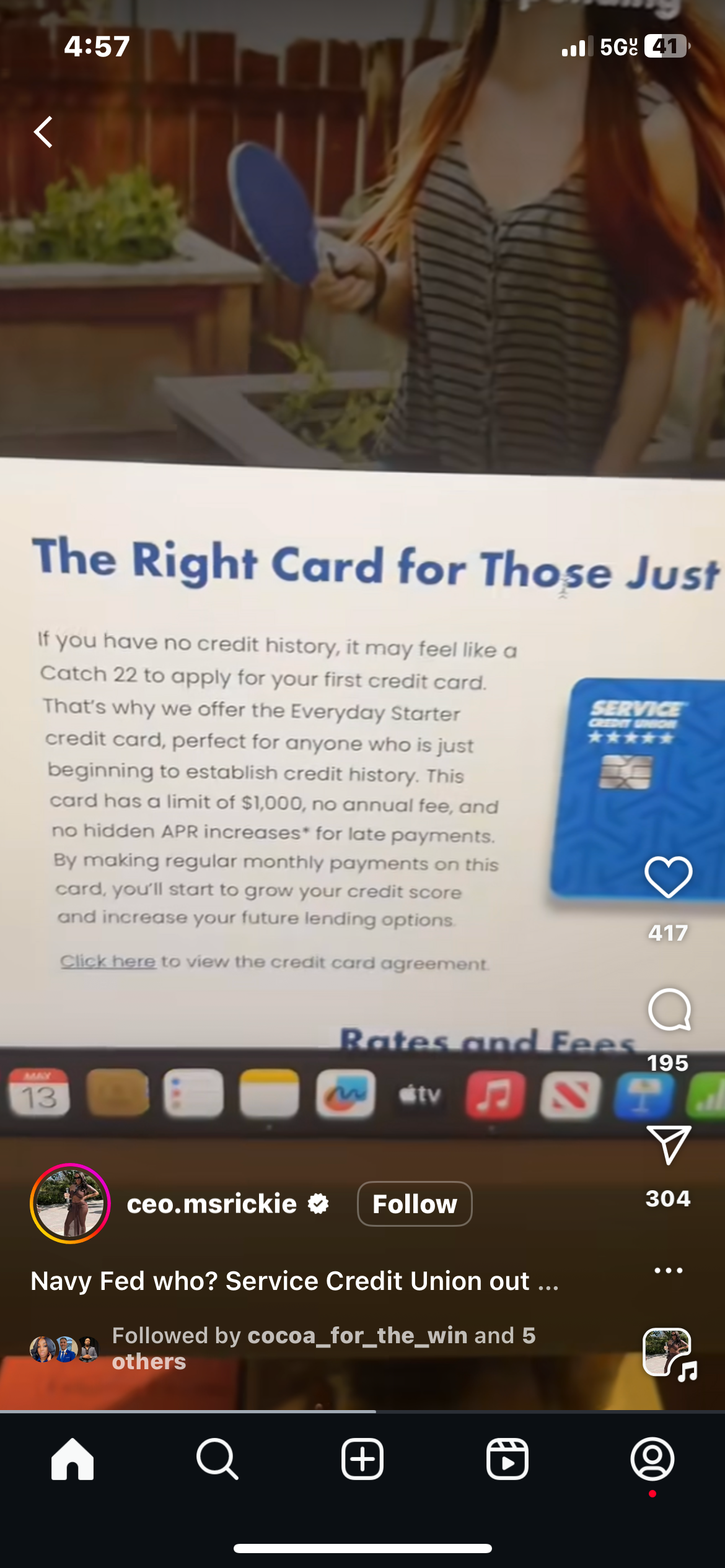 Service Credit Union Starter Card