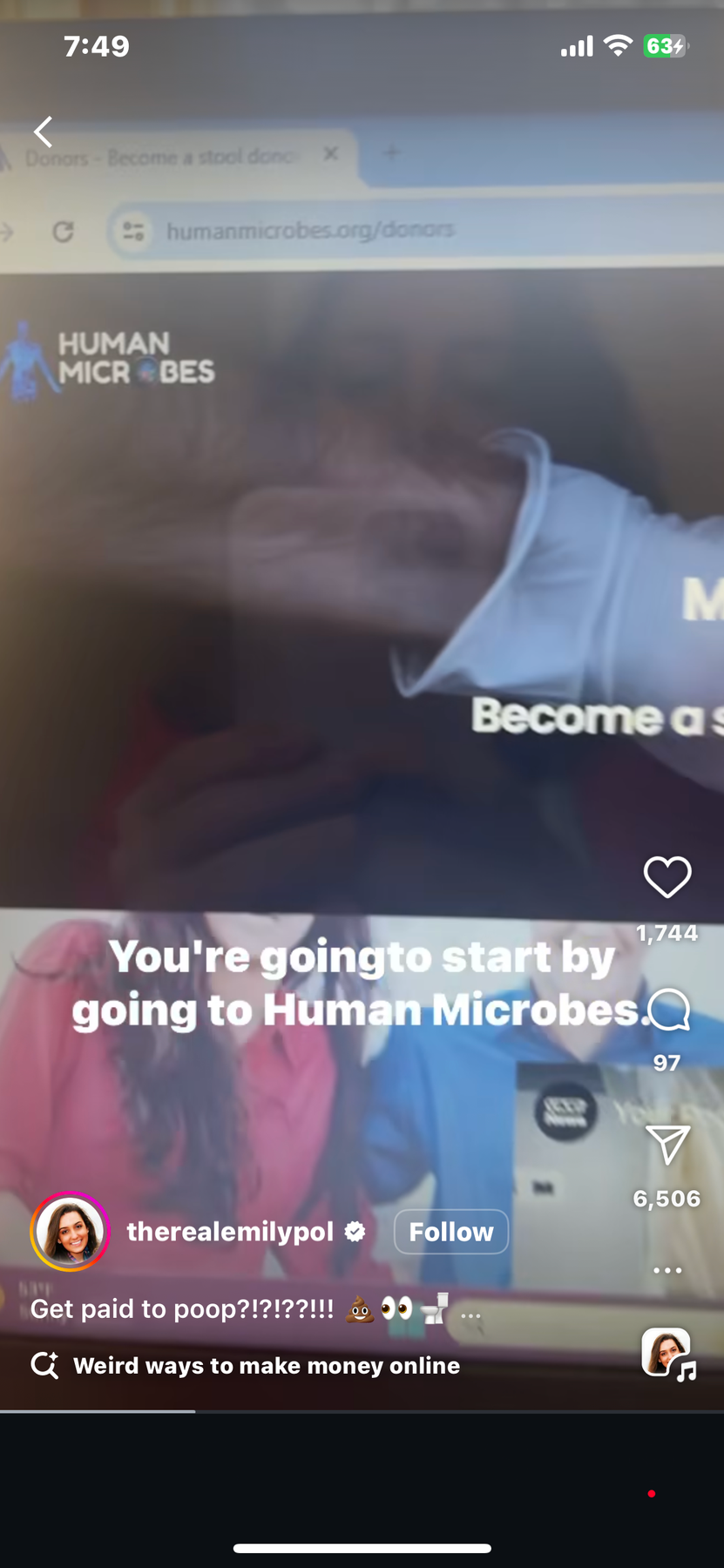 Human Microbes Stool Donor