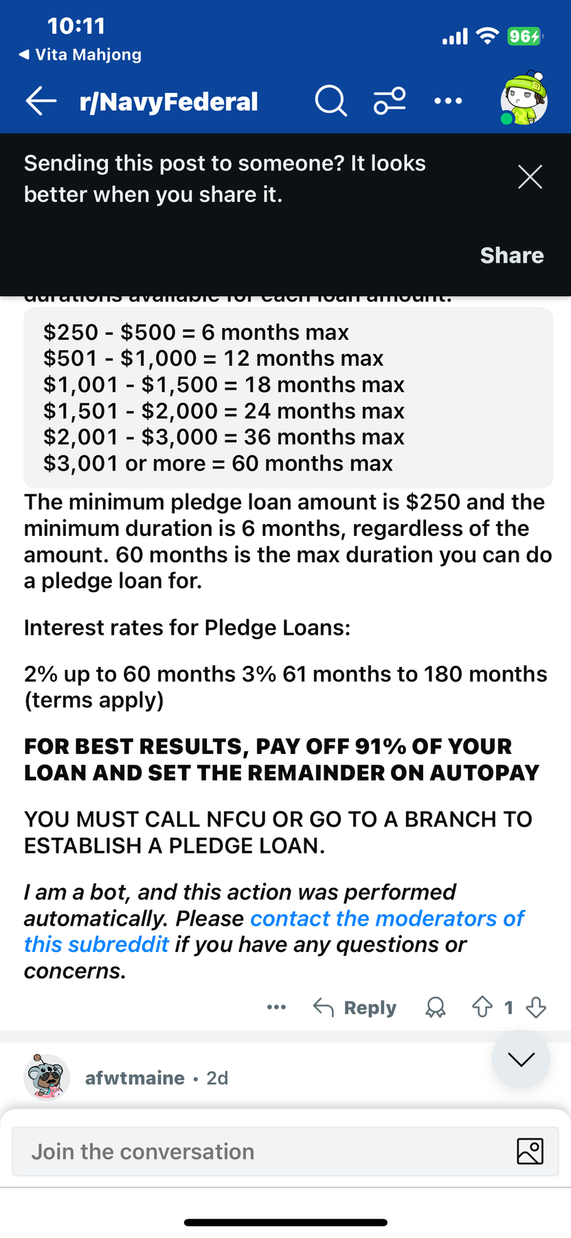 Pledge Loan Details