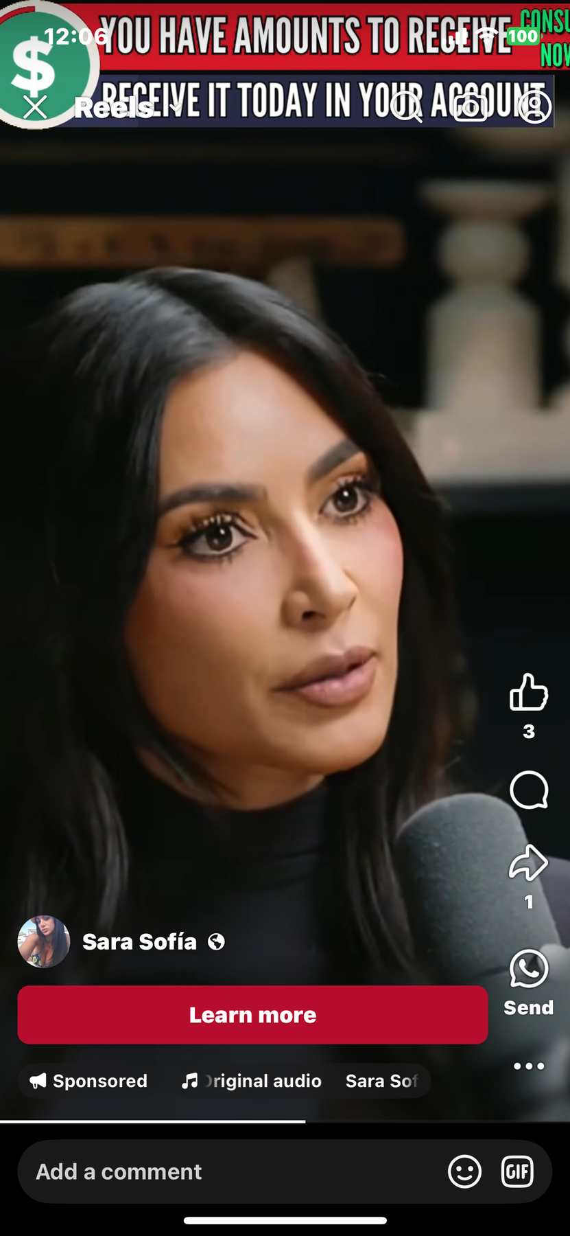 Amounts to Receive SCAM