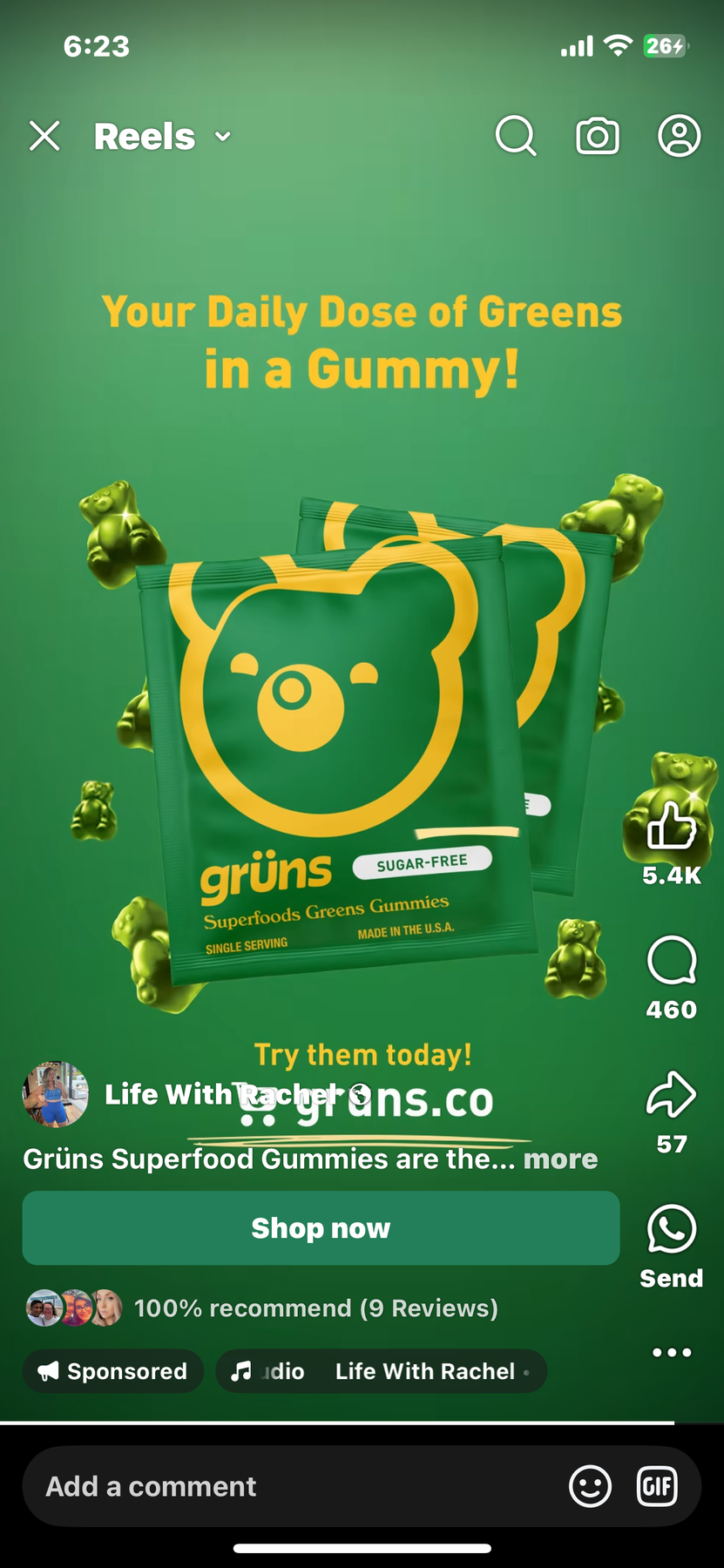 Grüns Superfood Gummies