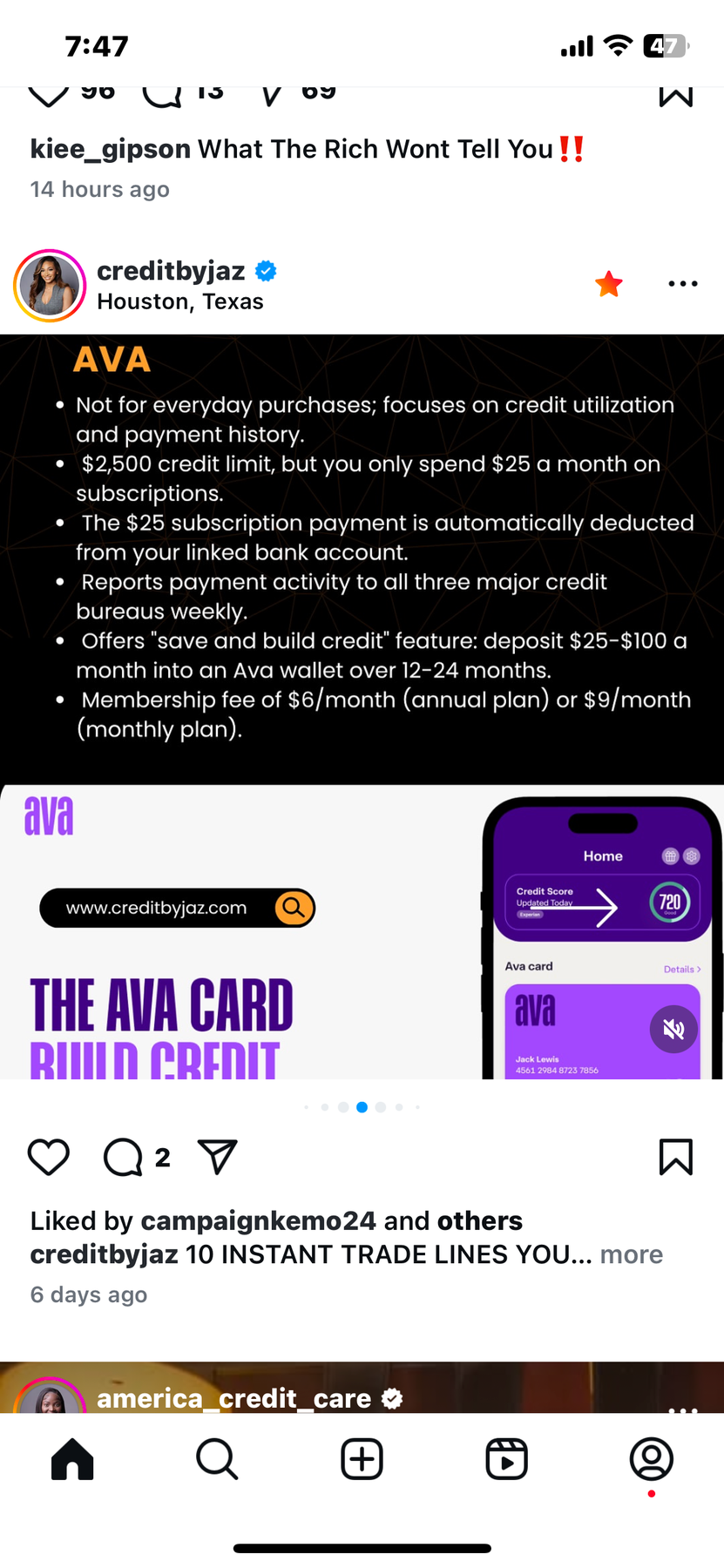 AVA Card Credit Builder
