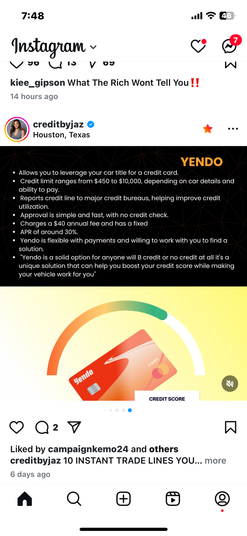 Yendo Car Title Credit Card