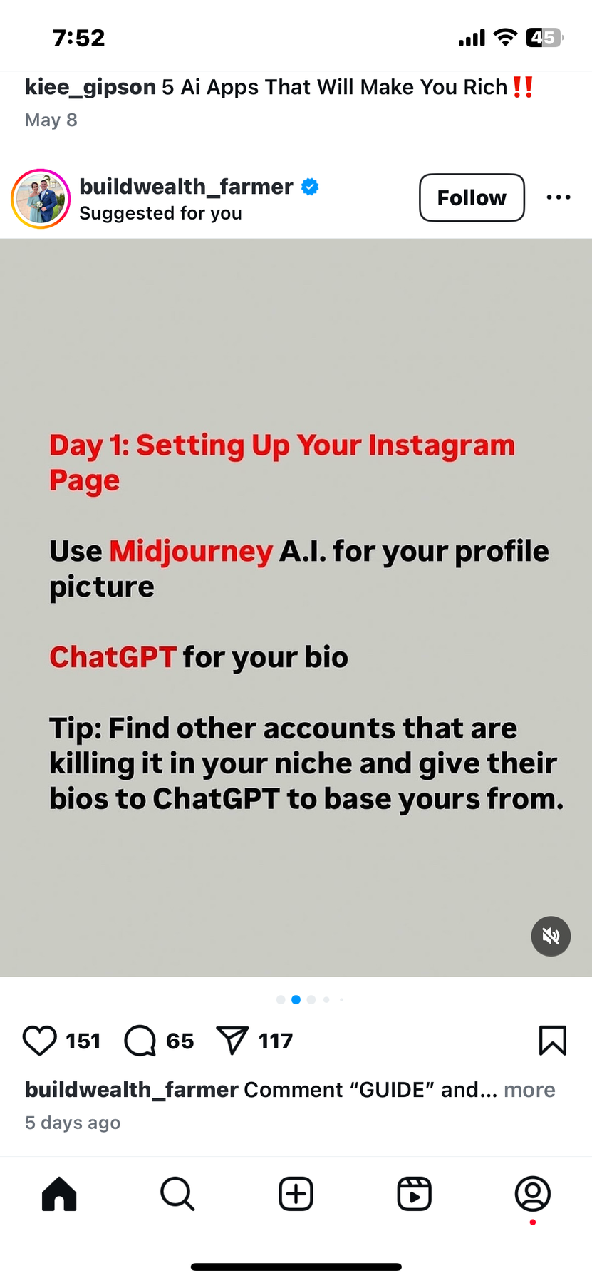 buildwealth_farmer Instagram Guide