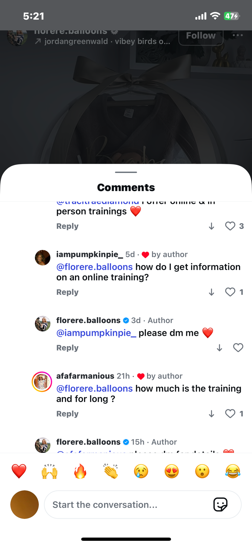 Balloon Decorating Training