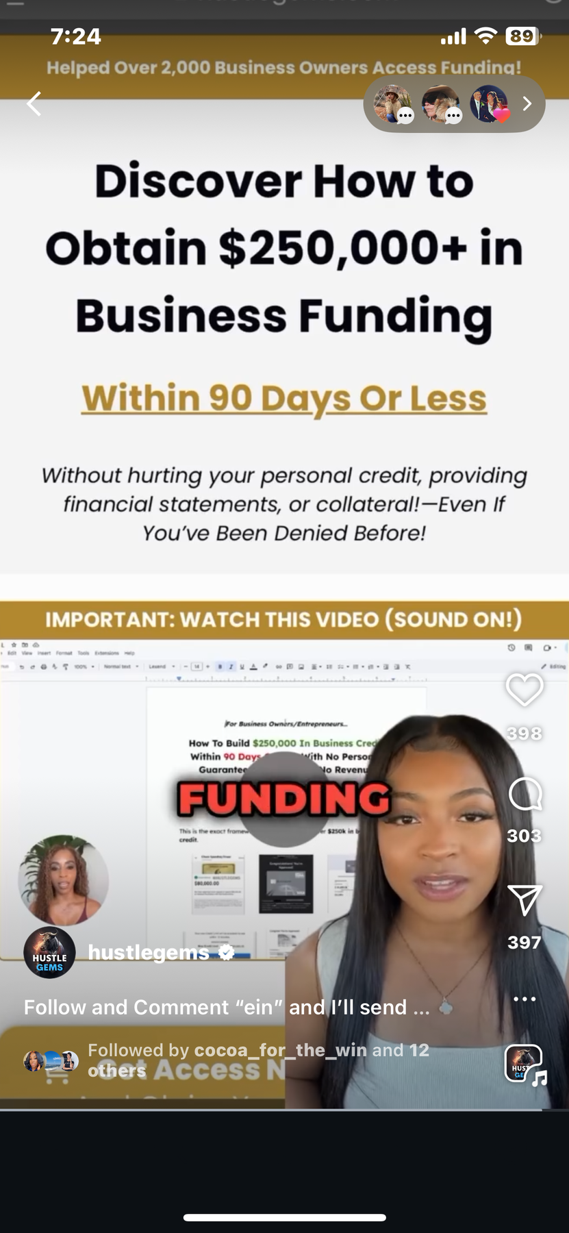 HustleGems 250K Funding