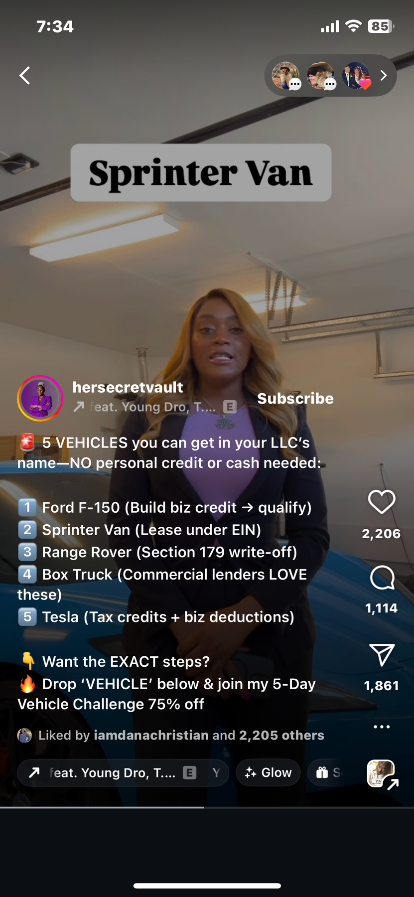 LLC Vehicles No Personal Credit