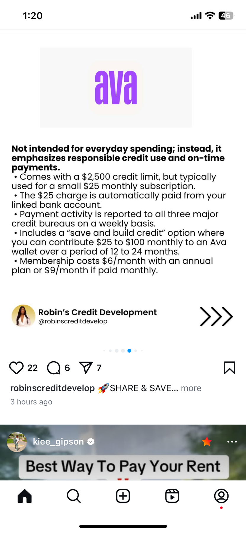 Ava Credit Building App