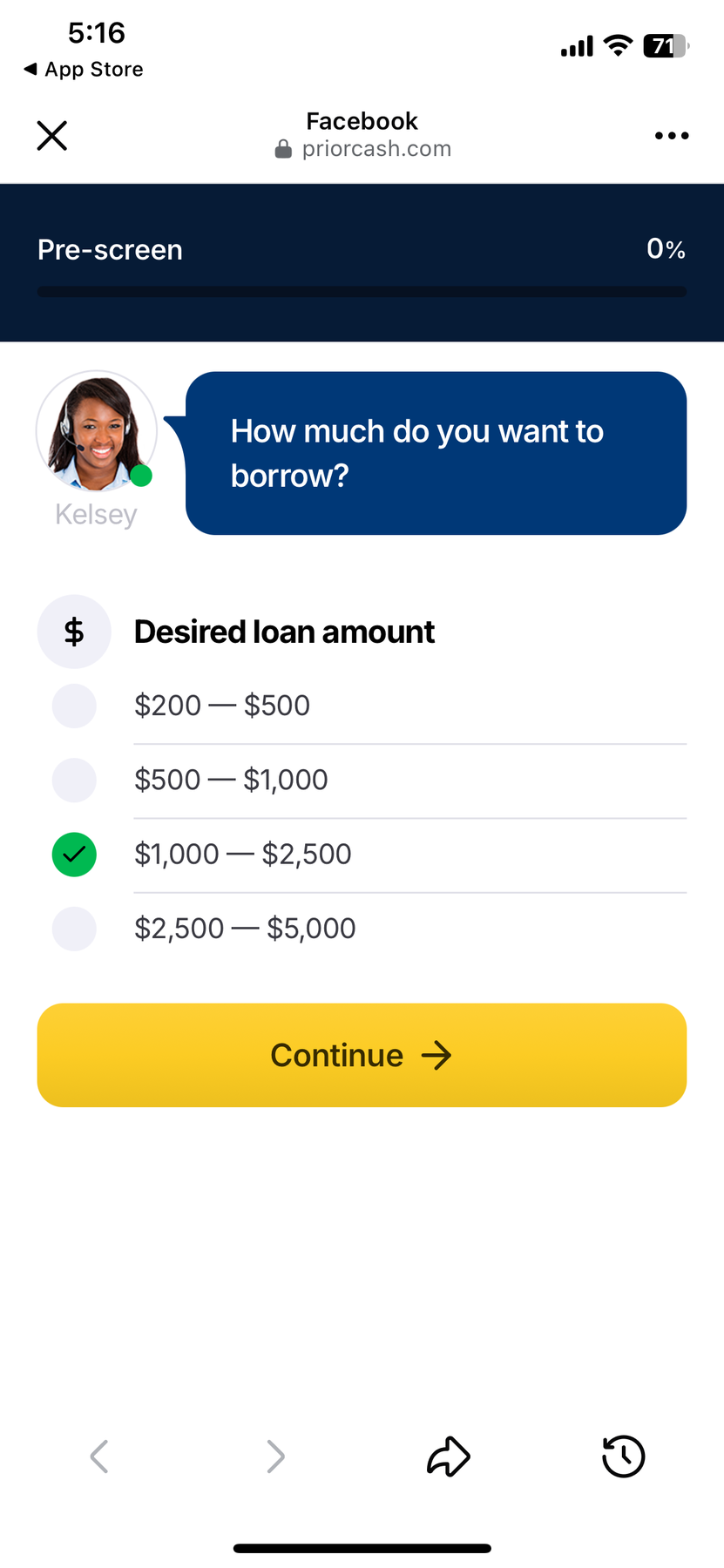 PriorCash Short Term Loans