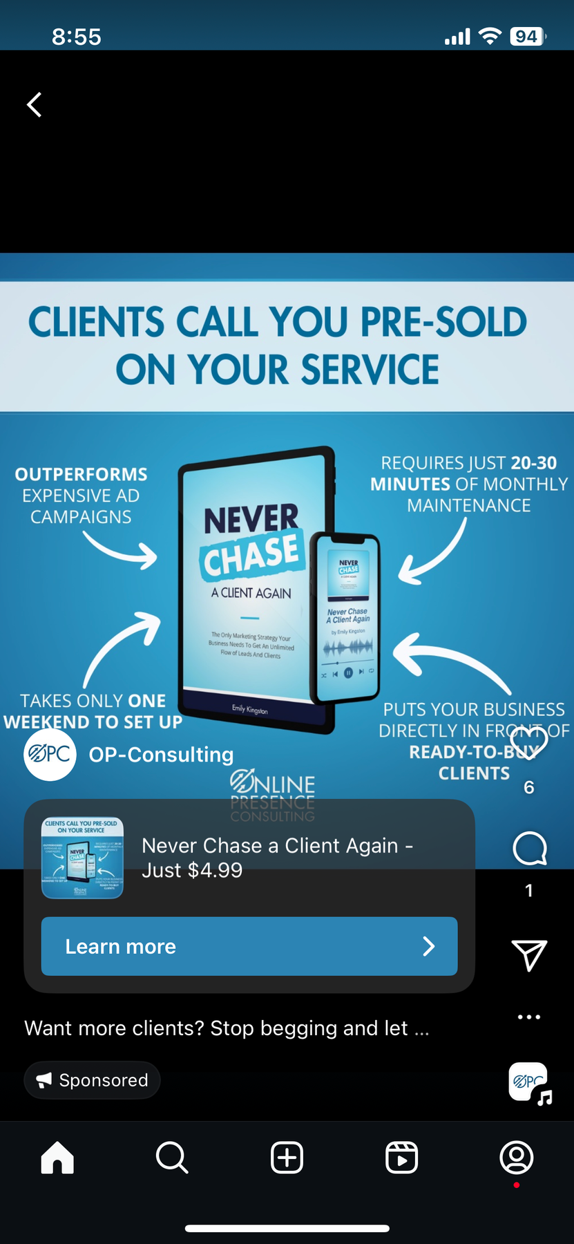 Never Chase a Client Again