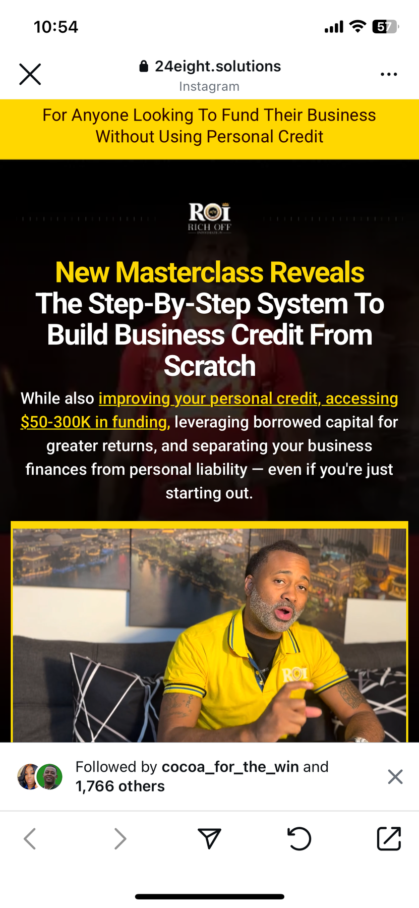 ROI Rich Off Business Credit