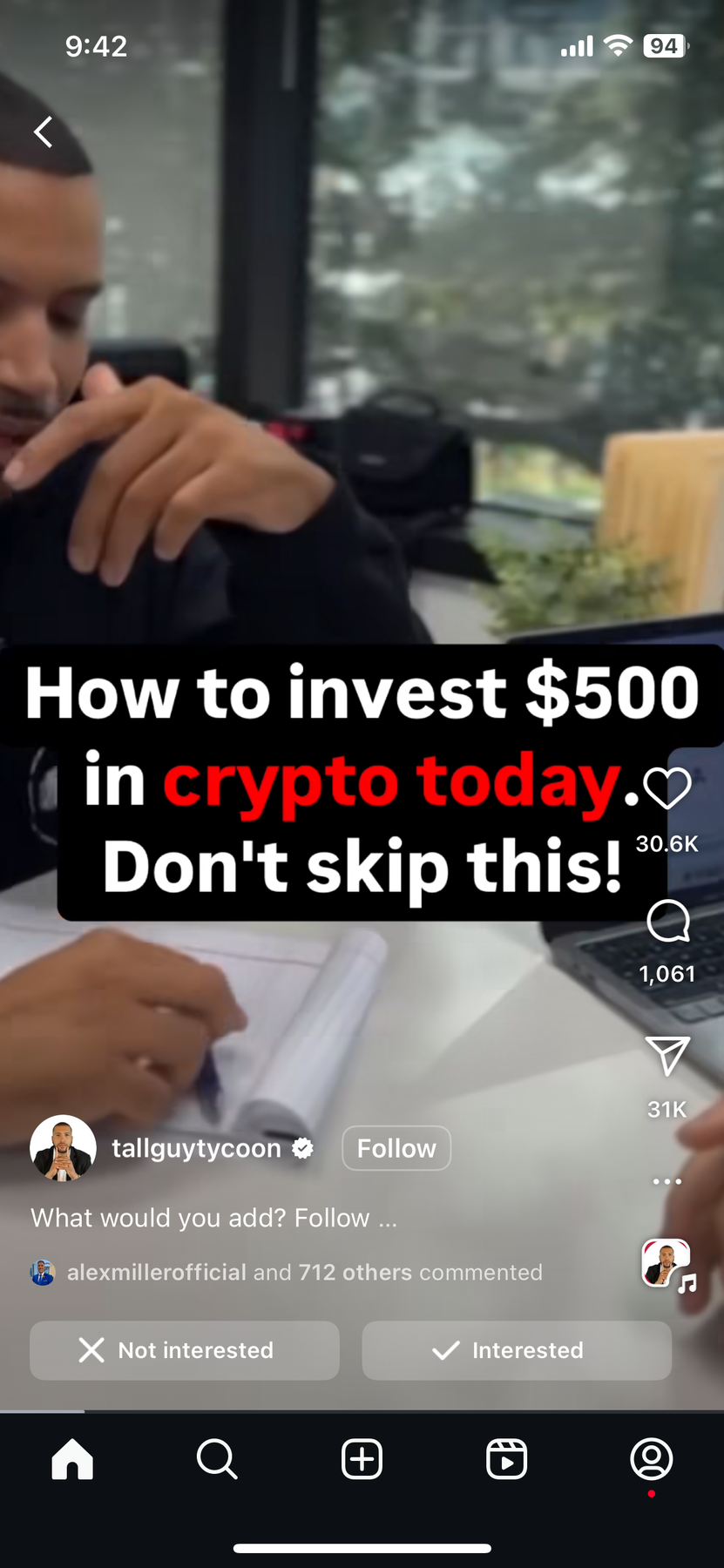 Crypto $500 Investment
