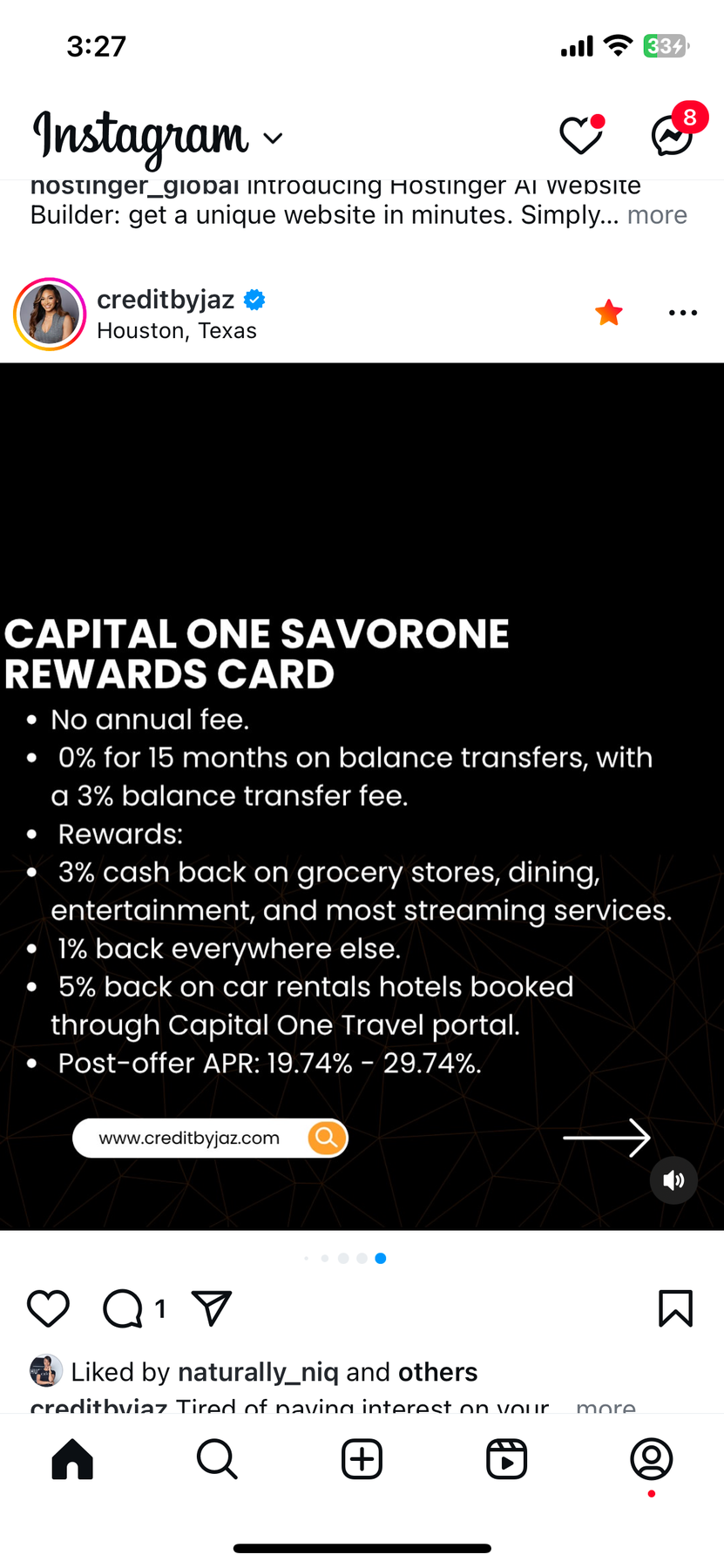 Capital One SavorOne Card