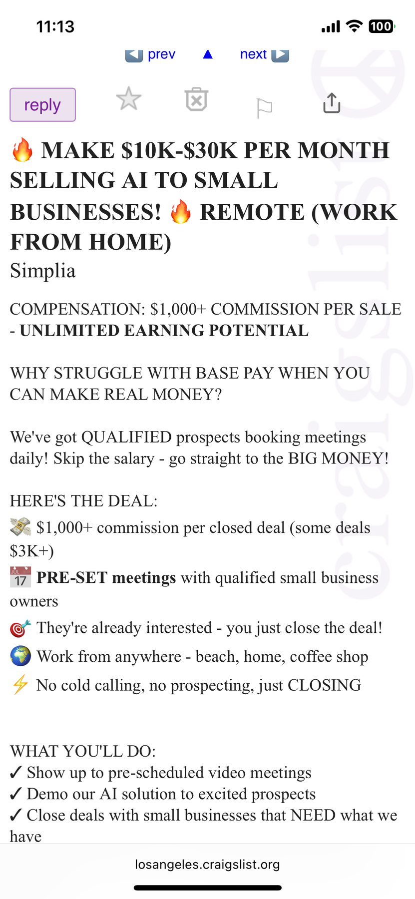 Simplia AI Sales Job