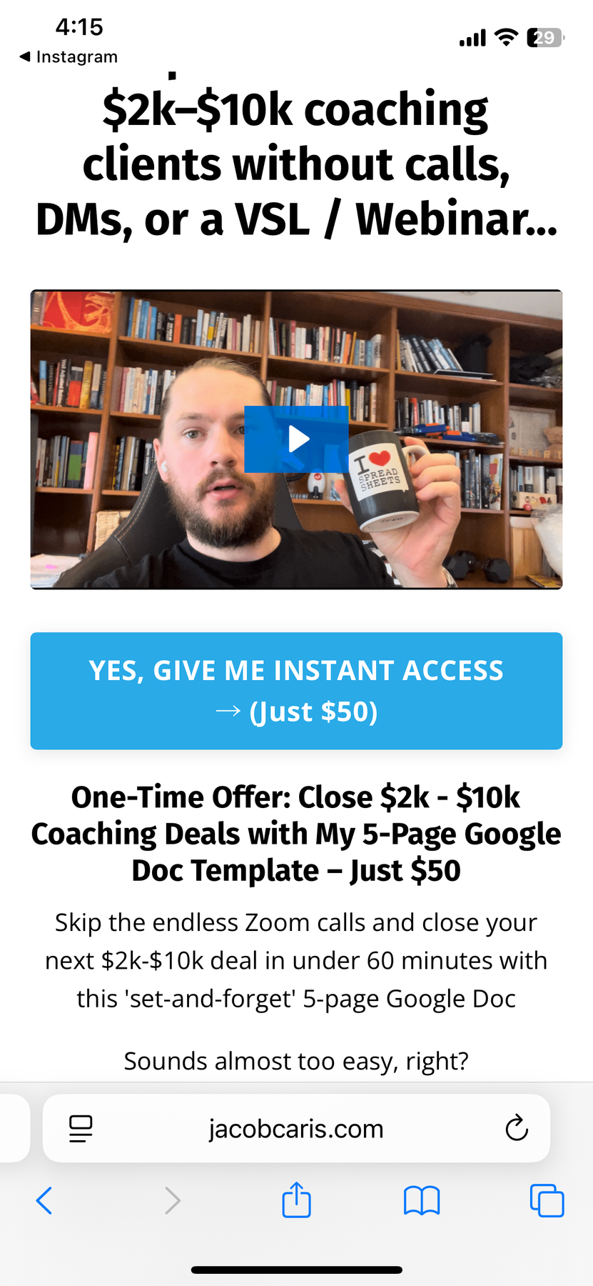 Jacob Caris Coaching Template