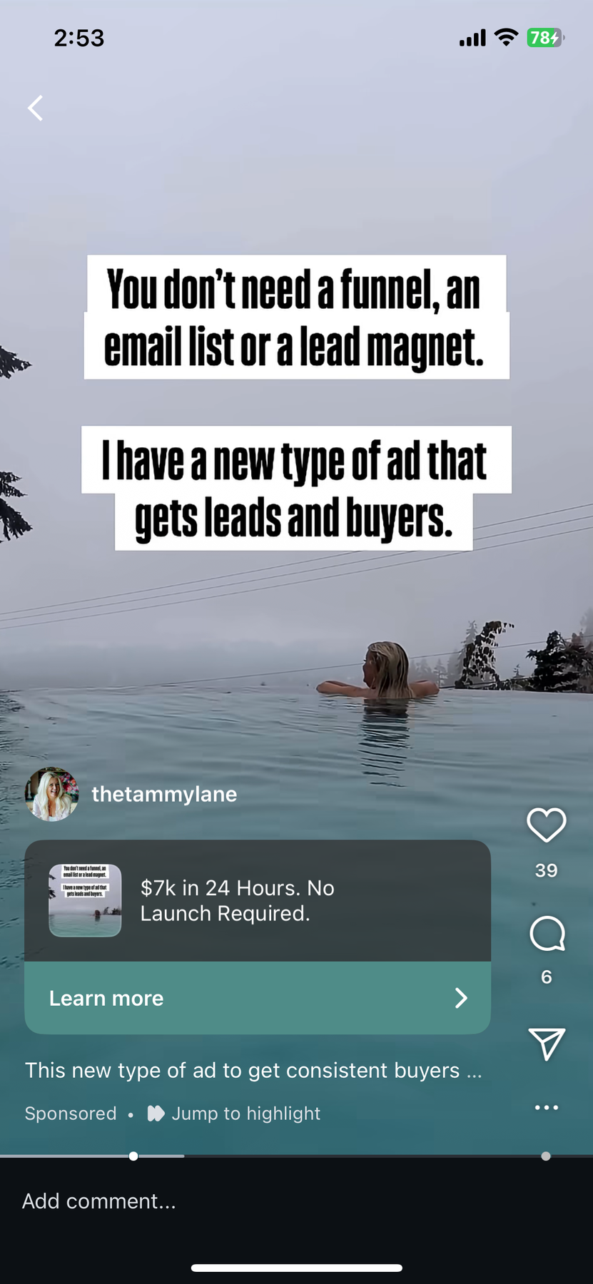 Tammy Lane $7K Ad Method