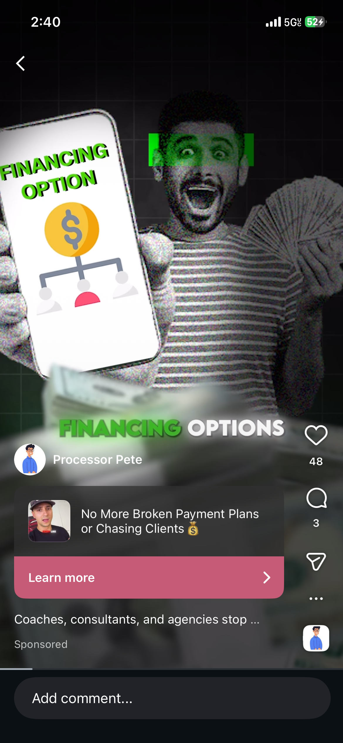 Processor Pete Financing