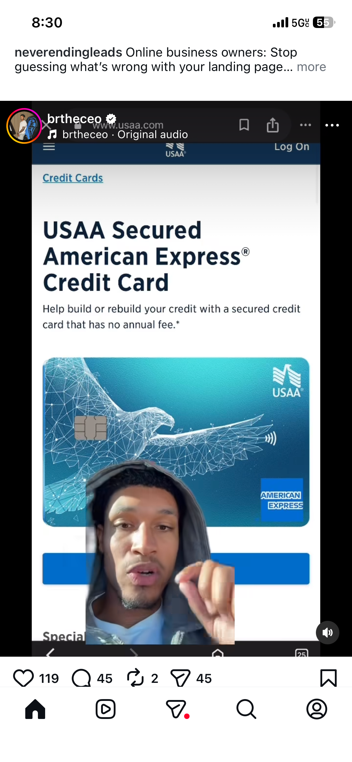 USAA Secured American Express