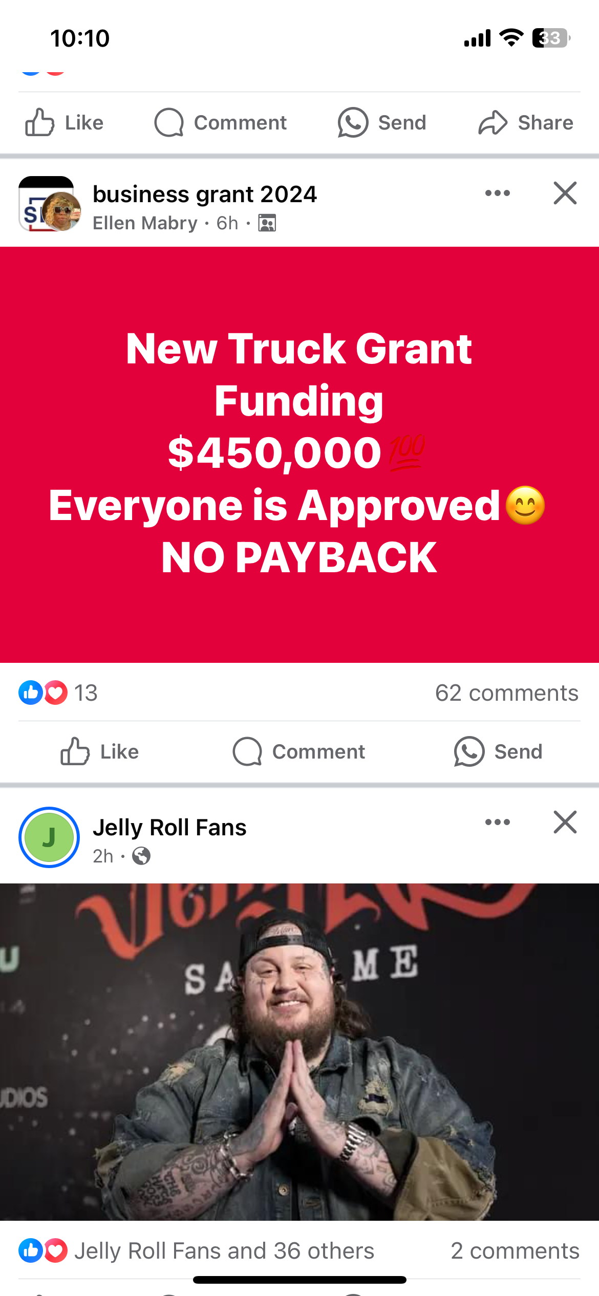 Fake Truck Grant Scam