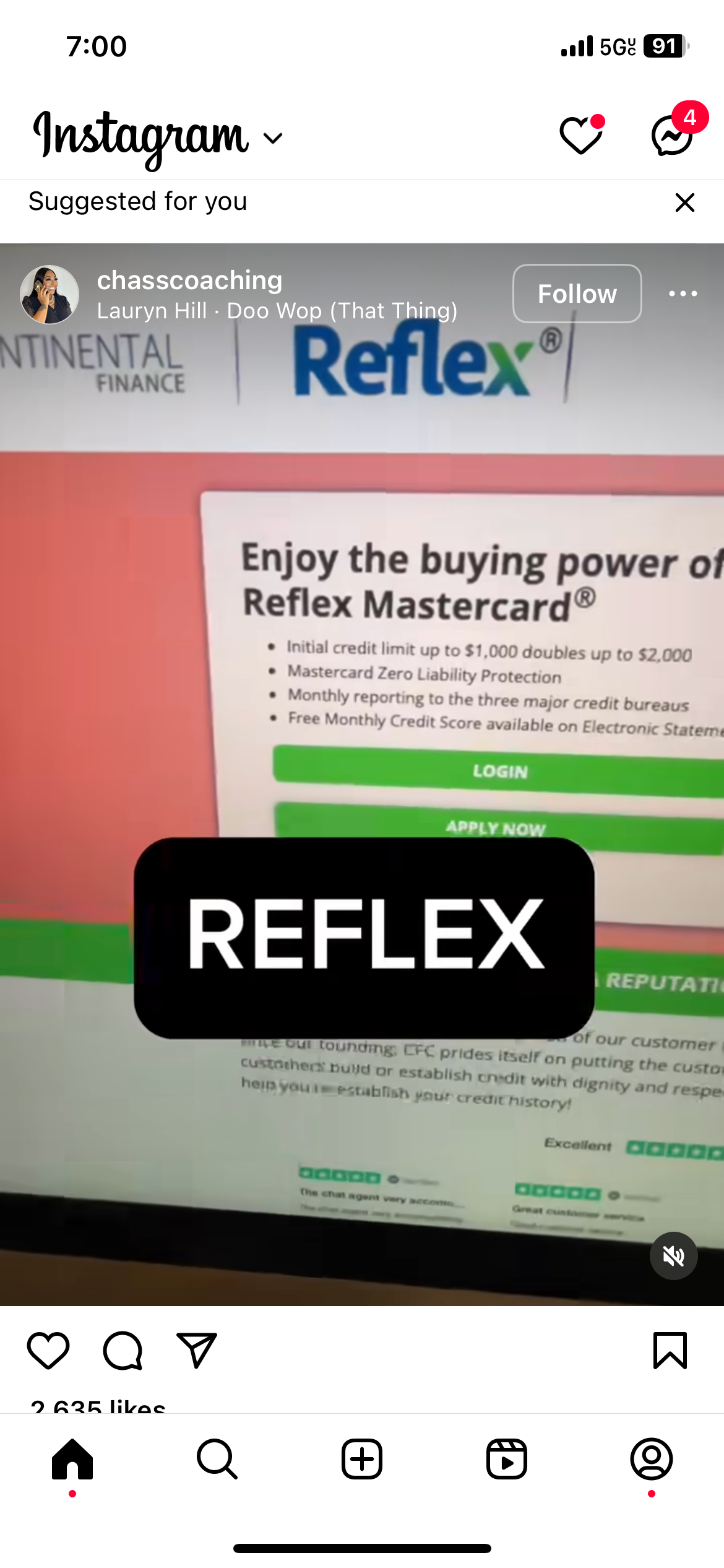 Reflex Mastercard