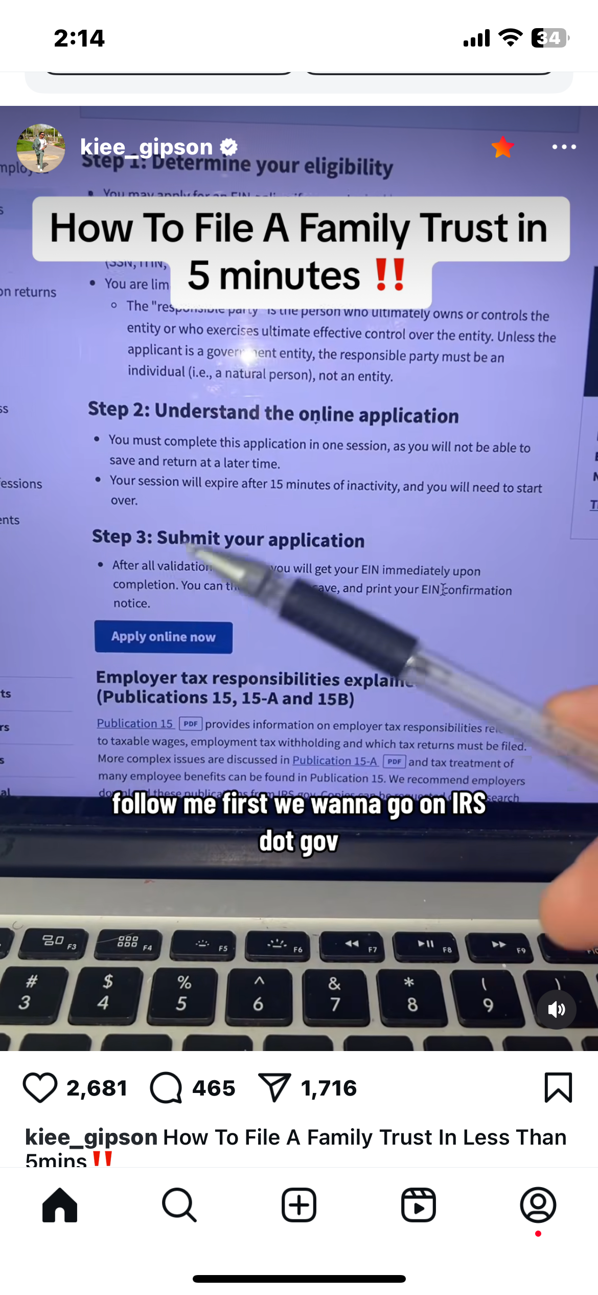 How to File Family Trust EIN
